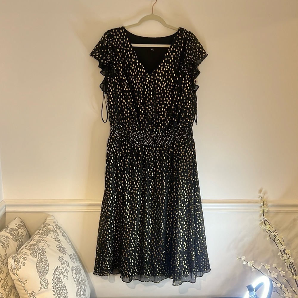 MSK Black Sparkle dress
